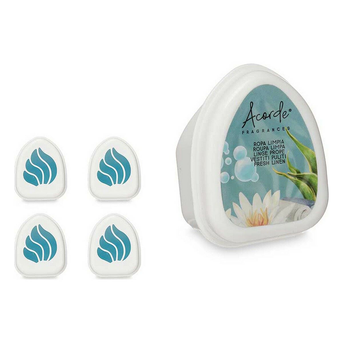 Lufterfrischer-Set Acorde Saubere Wäsche 50 g (12 Stück)